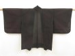 Photo5: 5626T03z270 Vintage Japanese Kimono Silk See through HAORI Flower Black (5)