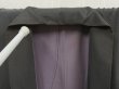 Photo7: 5626T05z410 Vintage Japanese Kimono Silk Men's JUBAN Daruma Dark gray (7)