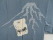 Photo3: 5626T06z450 Vintage Japanese Kimono Silk Men's JUBAN Mt.Fuji Blue-Gray (3)