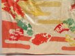 Photo6: 5626T09z1050 Vintage Japanese Kimono Silk FURISODE Jigami Light cream (6)