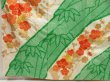 Photo6: 5626T10z1300 Vintage Japanese Kimono Silk FURISODE Plum blossom Green (6)