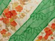 Photo8: 5626T10z1300 Vintage Japanese Kimono Silk FURISODE Plum blossom Green (8)