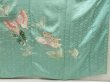 Photo7: 5626T11z1010 Vintage Japanese Kimono Silk FURISODE Butterfly Mint green (7)