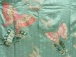 Photo8: 5626T11z1010 Vintage Japanese Kimono Silk FURISODE Butterfly Mint green (8)