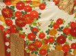 Photo8: 5626T12z1360 Vintage Japanese Kimono Silk FURISODE Chrysanthemum Off-white (8)