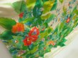 Photo3: 5626T14z1140 Vintage Japanese Kimono Silk FURISODE Flowers Green (3)