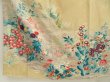 Photo6: 5702T01z760 Antique Japanese Kimono Silk TSUKESAGE Flowers Straw (6)