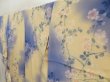 Photo2: 5702T03z540 Vintage Japanese Kimono Silk KOMON Flower Light cream (2)