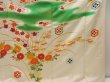 Photo7: 5702T04z1120 Vintage Japanese Kimono Silk FURISODE Chrysanthemum Off-white (7)