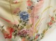 Photo3: 5702T11z870 Vintage Japanese Kimono Silk TSUKESAGE Chrysanthemum Sand beige (3)