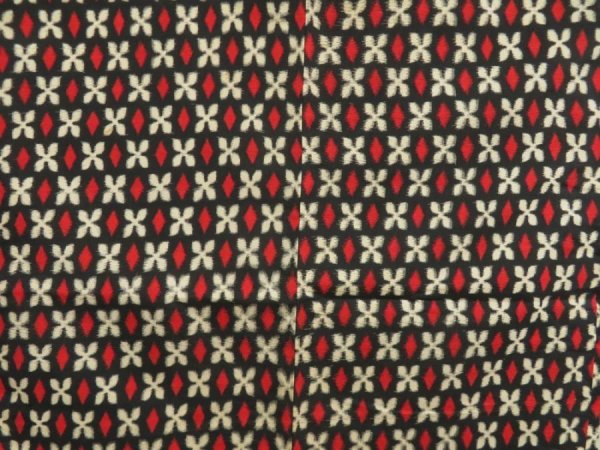 Photo3: 5703T05z330 Vintage Japanese Kimono Silk MEISEN HAORI  Black (3)