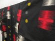 Photo2: 5703T06z710 Vintage Japanese Kimono Silk MEISEN KOMON Black (2)
