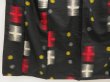 Photo4: 5703T06z710 Vintage Japanese Kimono Silk MEISEN KOMON Black (4)