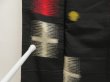 Photo8: 5703T06z710 Vintage Japanese Kimono Silk MEISEN KOMON Black (8)