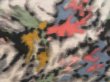 Photo6: 5703T10z730 Vintage Japanese Kimono Silk MEISEN KOMON  Off-white (6)