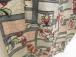 Photo3: 5703T11z520 Vintage Japanese Kimono Silk MEISEN KOMON Flower Gray (3)