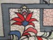 Photo6: 5703T11z520 Vintage Japanese Kimono Silk MEISEN KOMON Flower Gray (6)