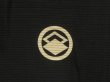Photo3: 5705T01z350 Vintage Japanese Kimono Silk Men's See through RO HAORI Black (3)