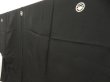 Photo5: 5705T01z350 Vintage Japanese Kimono Silk Men's See through RO HAORI Black (5)