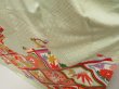 Photo4: 5705T13z1150 Vintage Japanese Kimono Silk FURISODE Peony Soft green (4)
