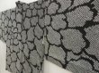 Photo2: 5708T02z480 Vintage Japanese Kimono Silk SHIBORI HAORI Big peony Black (2)