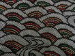 Photo3: 5708T04z520 Vintage Japanese Kimono Silk SHIBORI HAORI Wave Black (3)