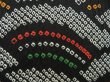 Photo4: 5708T04z520 Vintage Japanese Kimono Silk SHIBORI HAORI Wave Black (4)