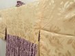 Photo7: 5708T05z410 Vintage Japanese Kimono Silk HAORI  Purple (7)
