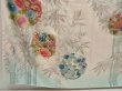 Photo6: 5708T13z890 Vintage Japanese Kimono Silk TSUKESAGE Flowers Off-white (6)