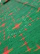 Photo4: 1V09z40  Japanese Kimono Silk TSUMUGI FABRIC  Green 75.6x6.9 (4)