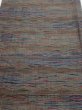 Photo1: 1V02z50  Japanese Kimono Silk TSUMUGI FABRIC  Olive brown 42.5x14.8 (1)