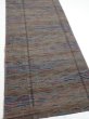 Photo2: 1V06z70  Japanese Kimono Silk TSUMUGI FABRIC  Olive brown 61.8x14.6 (2)