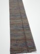 Photo2: 1V09z50  Japanese Kimono Silk TSUMUGI FABRIC  Olive brown 77.2x7.3 (2)