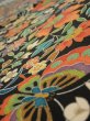 Photo4: 1L02z60  Japanese Kimono Silk  FABRIC Butterfly Black 41.3x14.4 (4)