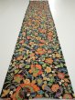 Photo5: 1L03z90  Japanese Kimono Silk  FABRIC Butterfly Black 66.1x14.6 (5)