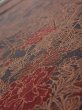 Photo4: 1L06z100  Japanese Kimono Crepe Silk  FABRIC Flowers Navy-Gray 63.8x14.6 (4)