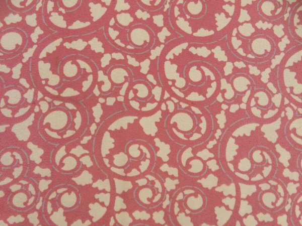 Photo4: 5709T03z600 Vintage Japanese Kimono Silk HAORI  Pink (4)