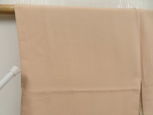 Photo5: 5709T05z630 Vintage Japanese Kimono Silk HAORI Chrysanthemum Light brown (5)