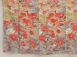 Photo6: 5709T06z1020 Vintage Japanese Kimono Crepe Silk TSUKESAGE Red-Pink (6)