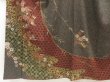 Photo4: 5709T09z1050  Japanese Kimono Silk TSUKESAGE Flowers Dark grape (4)