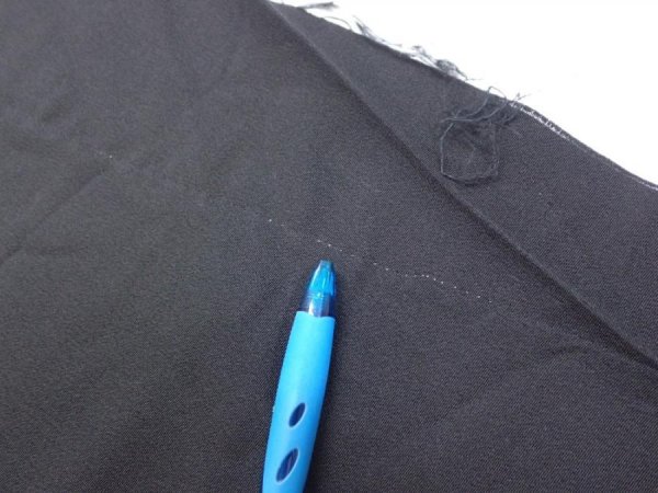 Photo6: 2A05z50  Japanese Kimono Silk  FABRIC Pine Black 62.2x8.1 (6)