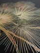 Photo2: 2A03z100  Japanese Kimono Silk  FABRIC Pine Black 69.7x14.6 (2)
