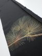 Photo2: 2A04z50  Japanese Kimono Silk  FABRIC Pine Black 61.4x7.7 (2)