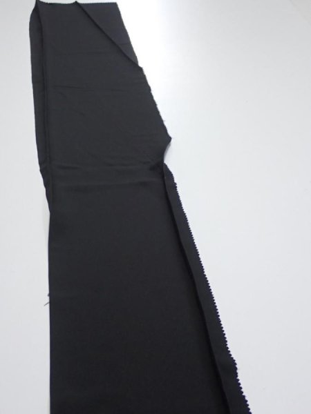 Photo3: 2A04z50  Japanese Kimono Silk  FABRIC Pine Black 61.4x7.7 (3)