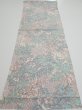 Photo5: 1K02z60  Japanese Kimono Silk  FABRIC Flowers Off-white 40.9x14.6 (5)