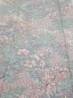 Photo1: 1K05z90  Japanese Kimono Silk  FABRIC Flowers Off-white 63.8x14.6 (1)