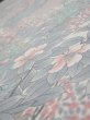 Photo4: 1K05z90  Japanese Kimono Silk  FABRIC Flowers Off-white 63.8x14.6 (4)