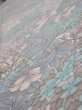 Photo4: 1K07z40  Japanese Kimono Silk  FABRIC Flowers Off-white 59.1x7.3 (4)