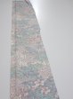 Photo3: 1K08z40  Japanese Kimono Silk  FABRIC Flowers Off-white 59.4x7.3 (3)