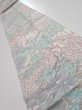 Photo2: 1K09z60  Japanese Kimono Silk  FABRIC Flowers Off-white 85.8x7.3 (2)